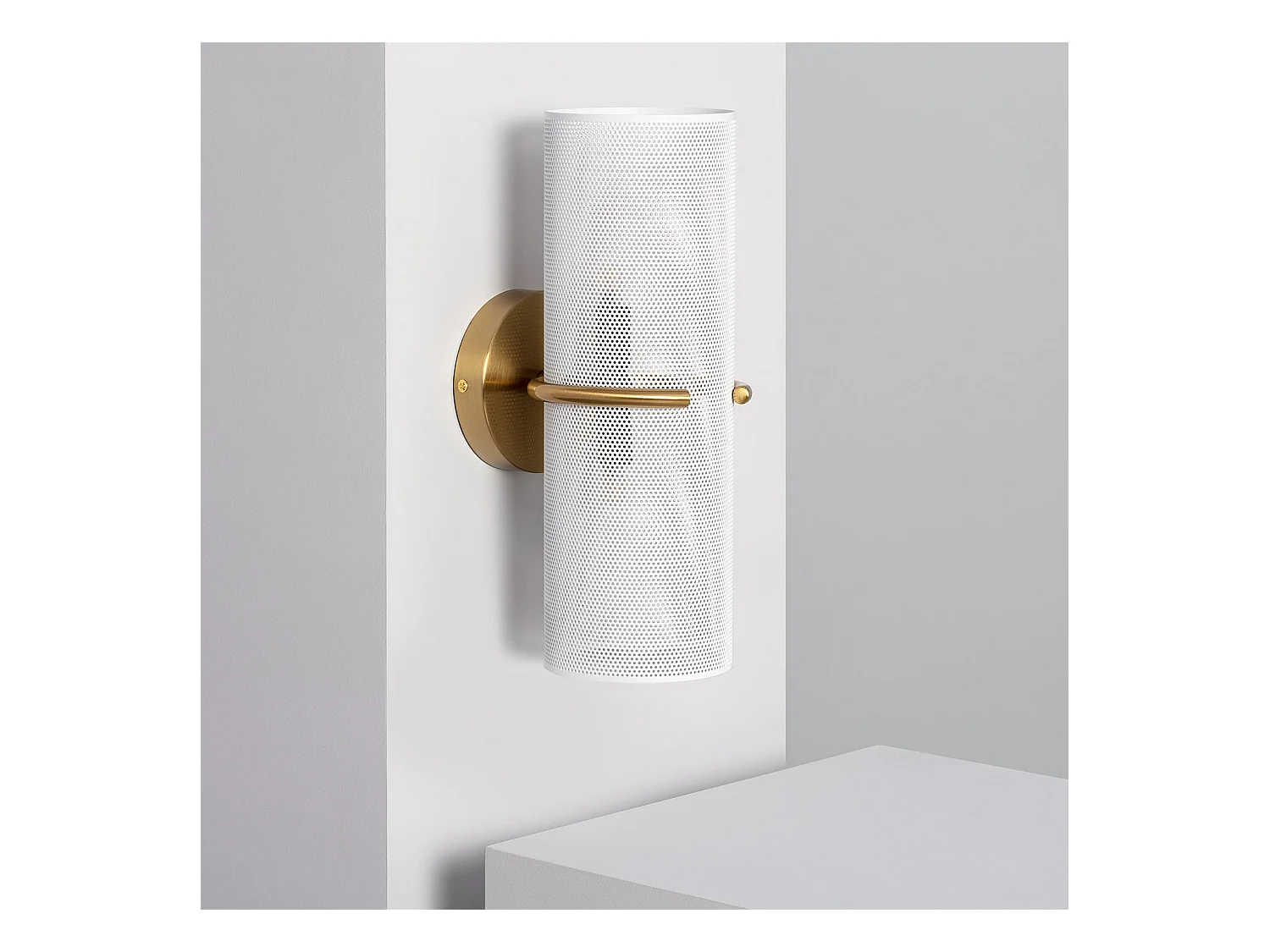 Aplique de Pared de Metal Daily Dorado