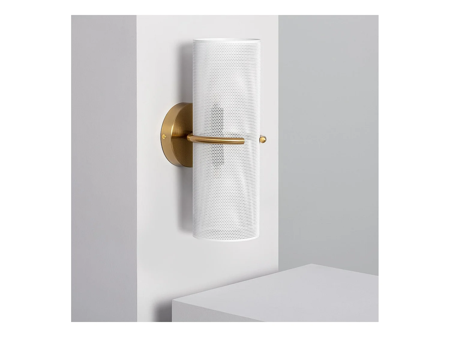 Aplique de Pared de Metal Daily Dorado