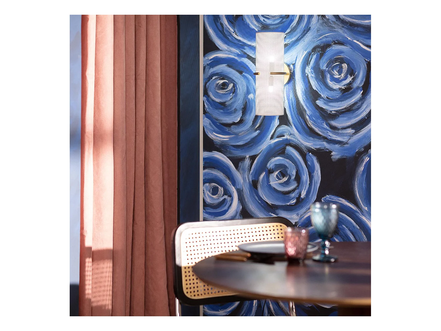 Aplique de Pared de Metal Daily Dorado