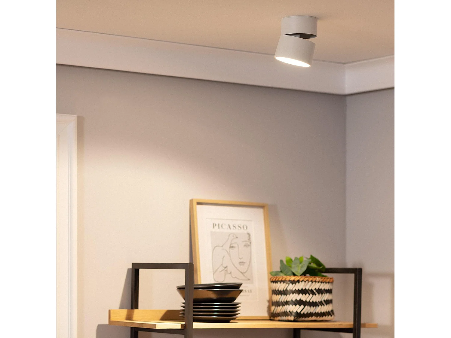 Applique LED Aluminium Ronde New Onuba 30W Blanche 2700K Blanc chaud