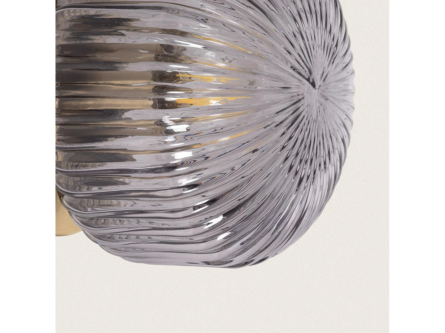 Lampe Murale Métal et Verre Windsor  Doré