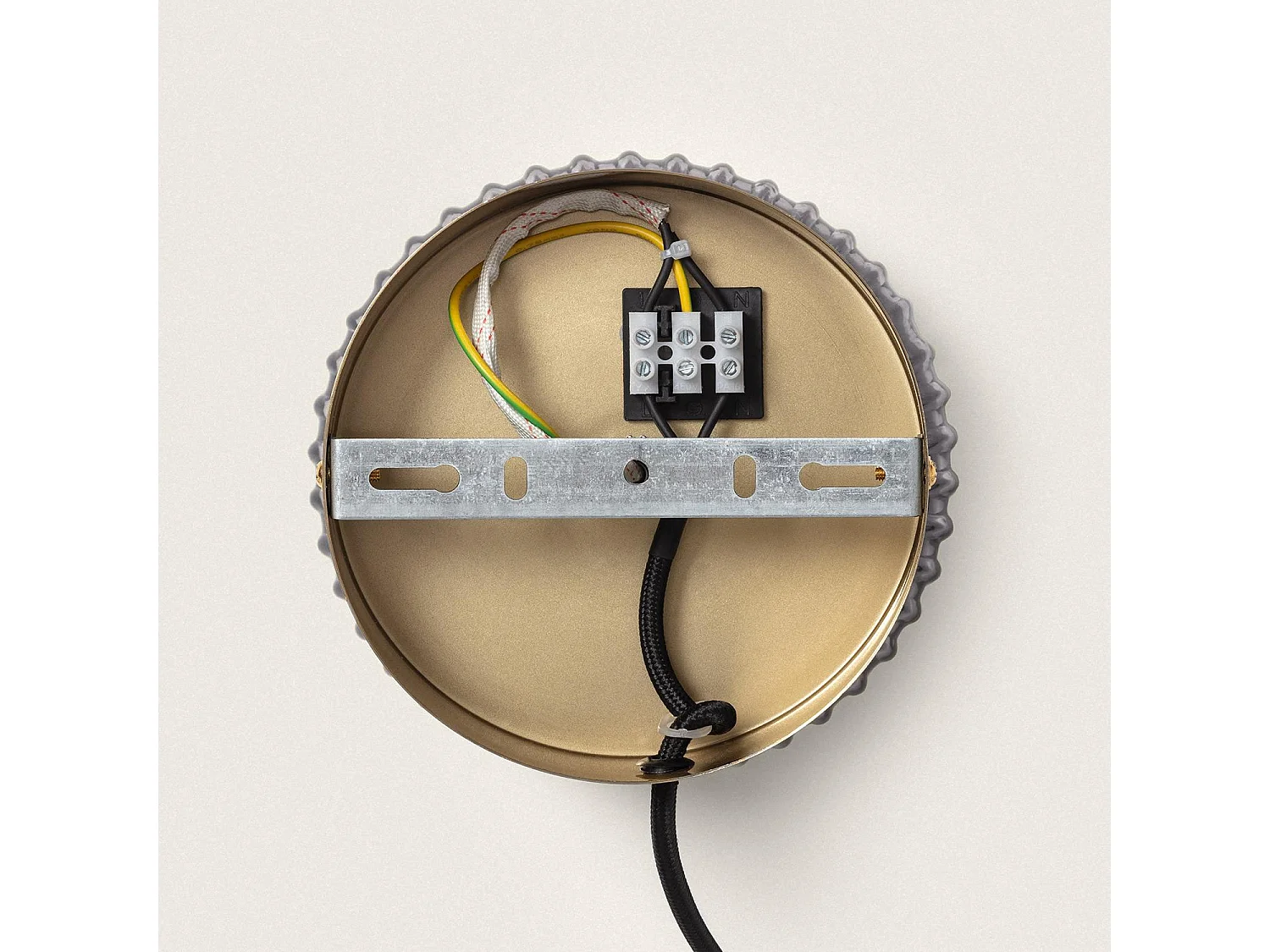 Lampe Murale Métal et Verre Windsor  Doré