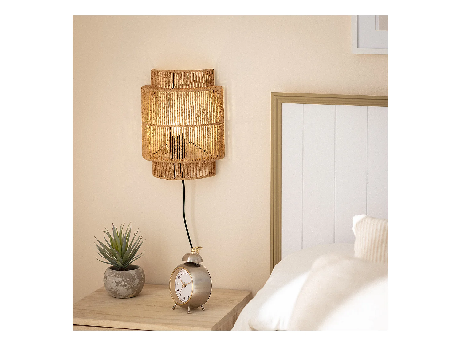 Aplique de Pared de Ratán Kirito Natural