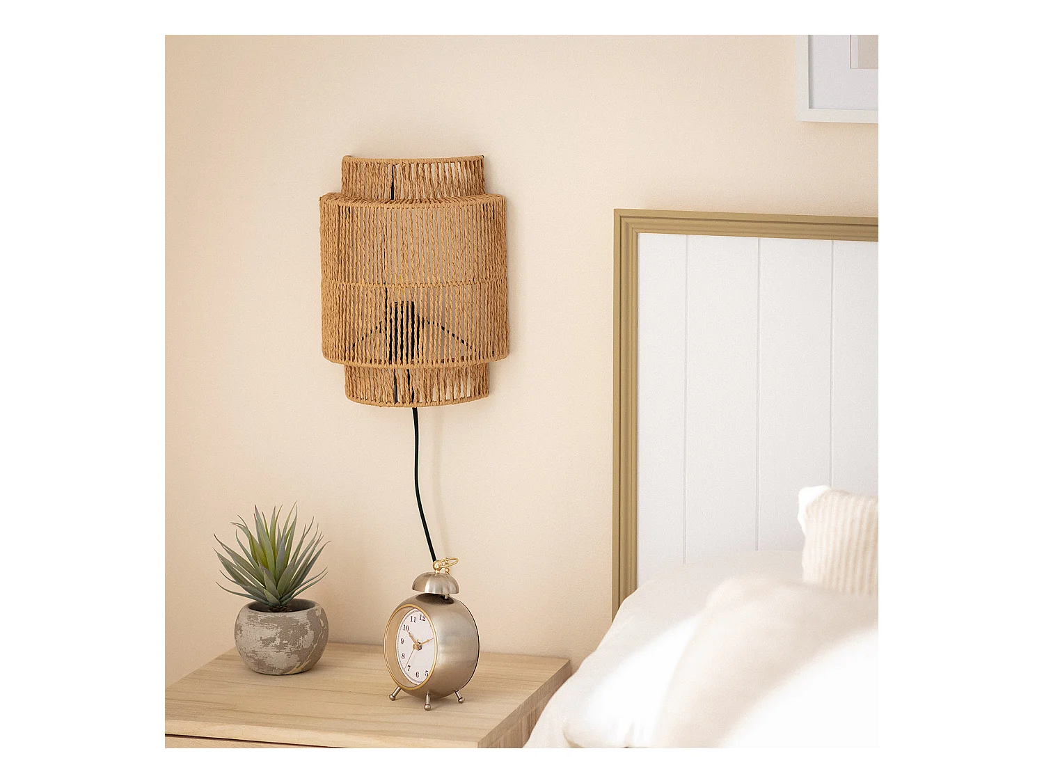 Aplique de Pared de Ratán Kirito Natural