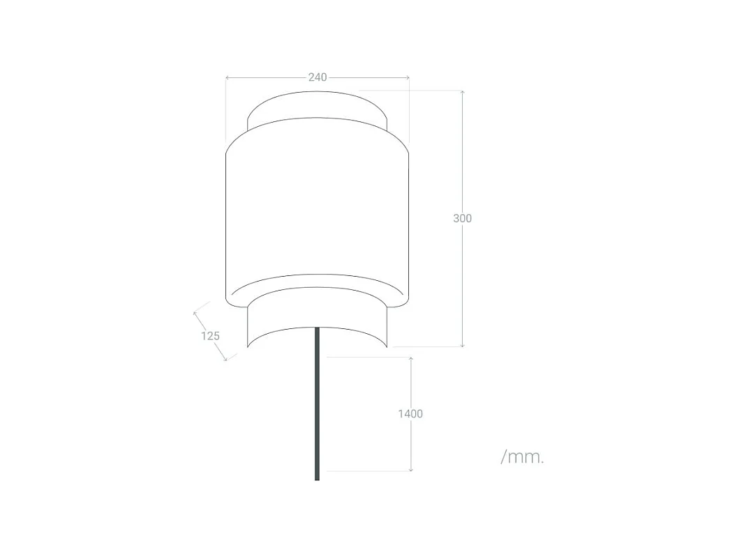 Aplique de Pared de Ratán Kirito Natural