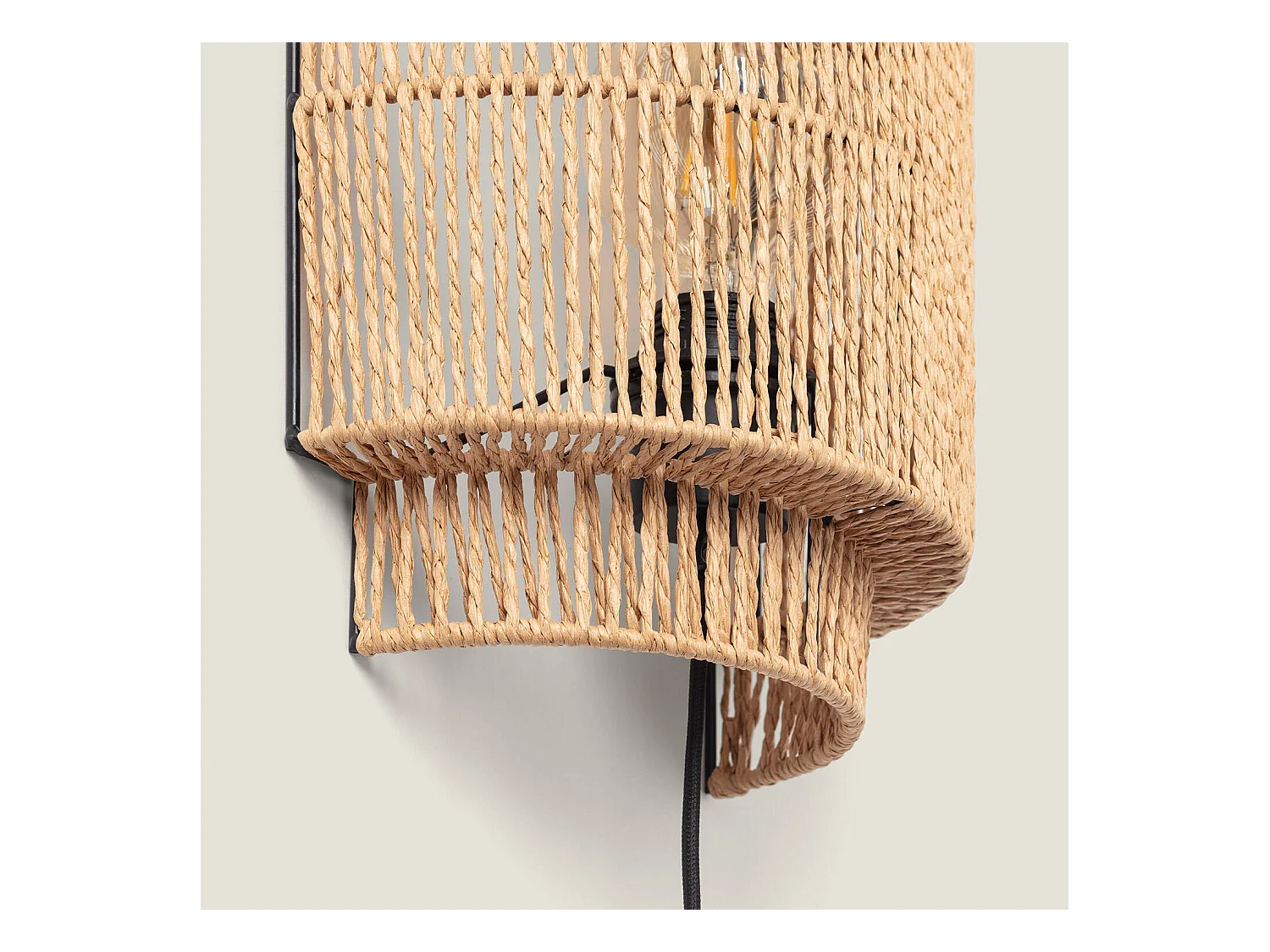 Aplique de Pared de Ratán Kirito Natural