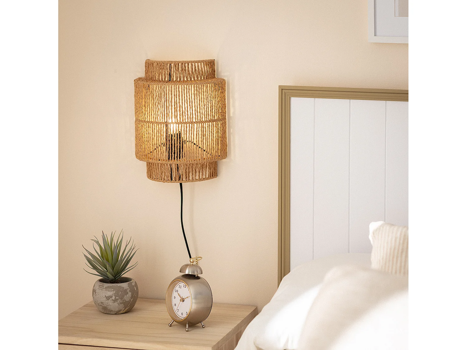 Applique Murale Rotin Kirito Naturel