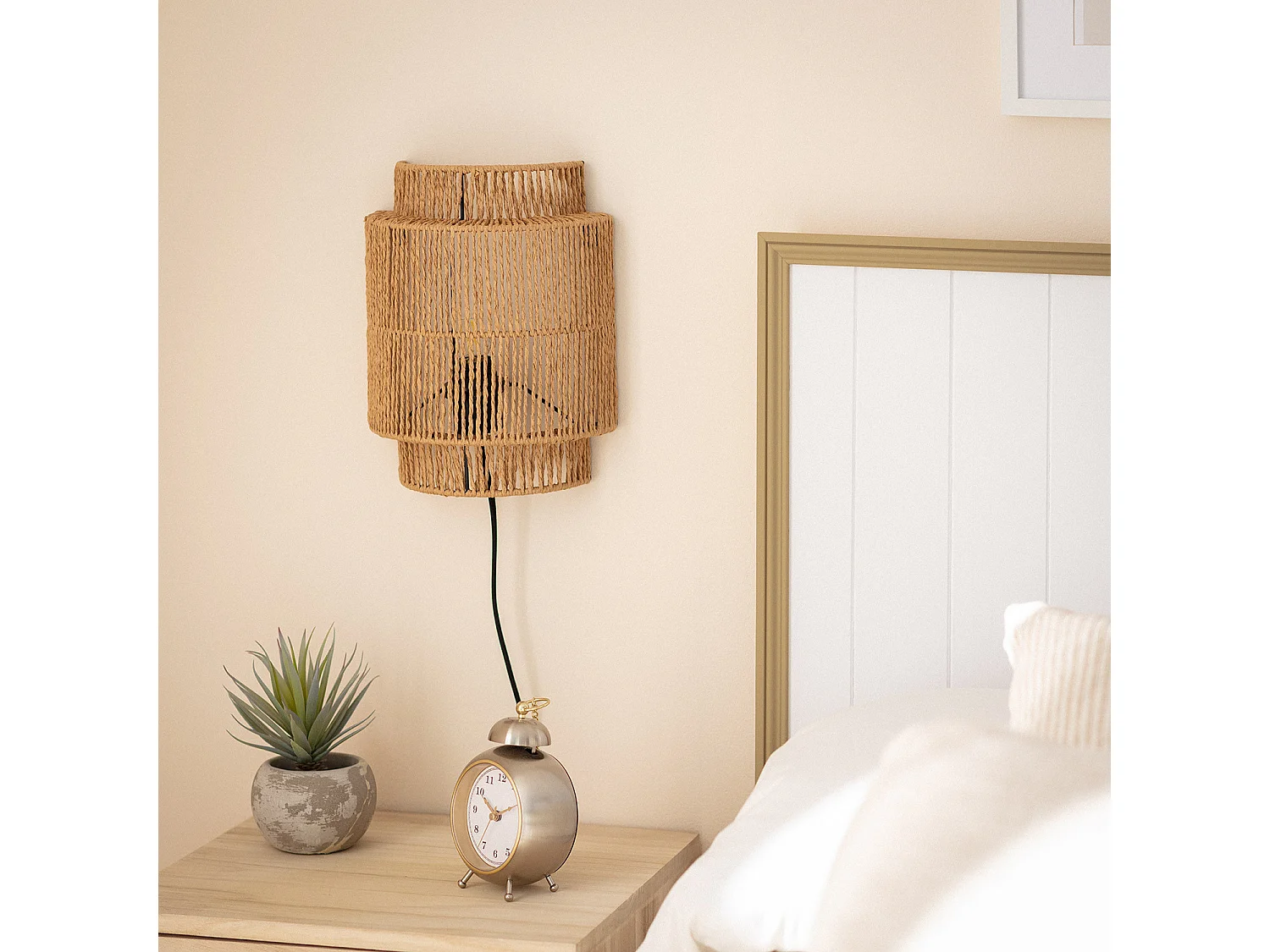 Applique Murale Rotin Kirito Naturel