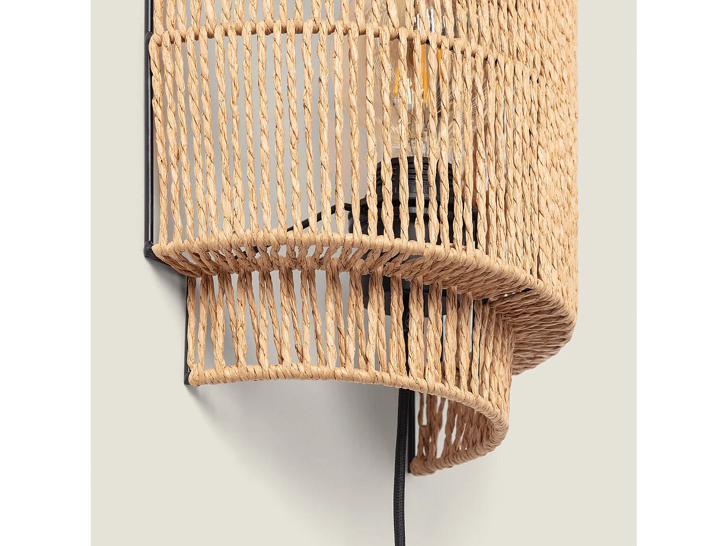 Applique Murale Rotin Kirito Naturel