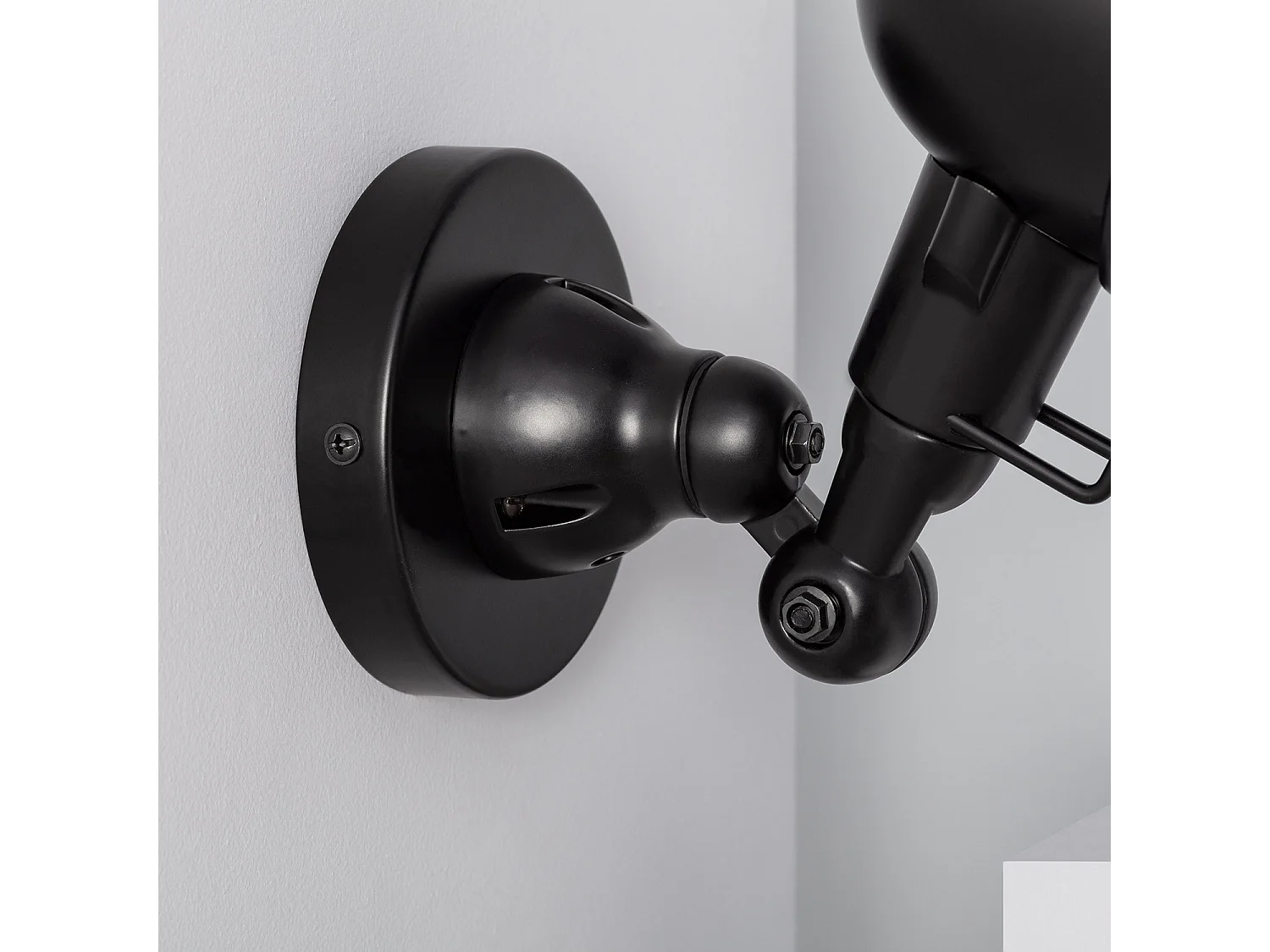 Lampe Murale Métal Orientable Farasi Noir