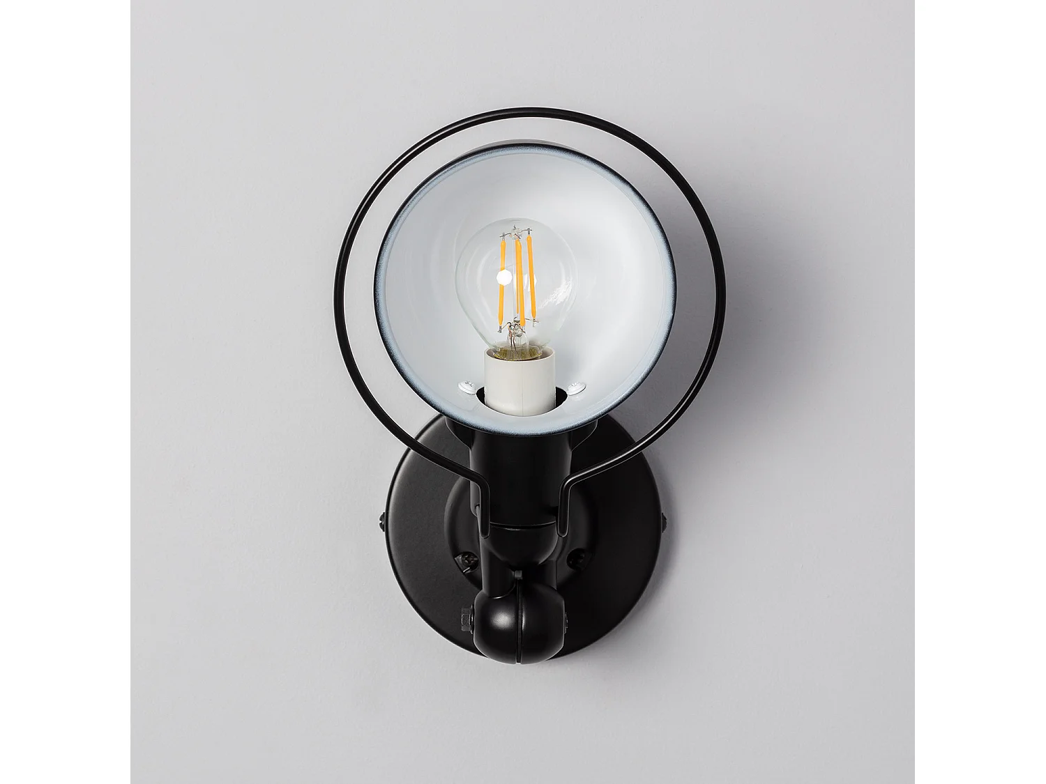 Lampe Murale Métal Orientable Farasi Noir