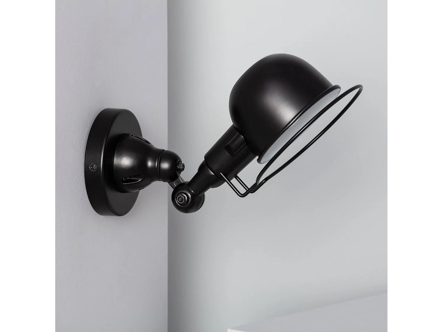 Lampe Murale Métal Orientable Farasi Noir