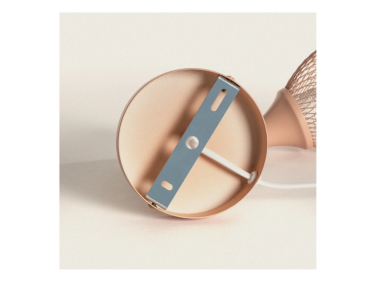 Lampada da Parete Legno e Metallo Monah Rosa Pastello