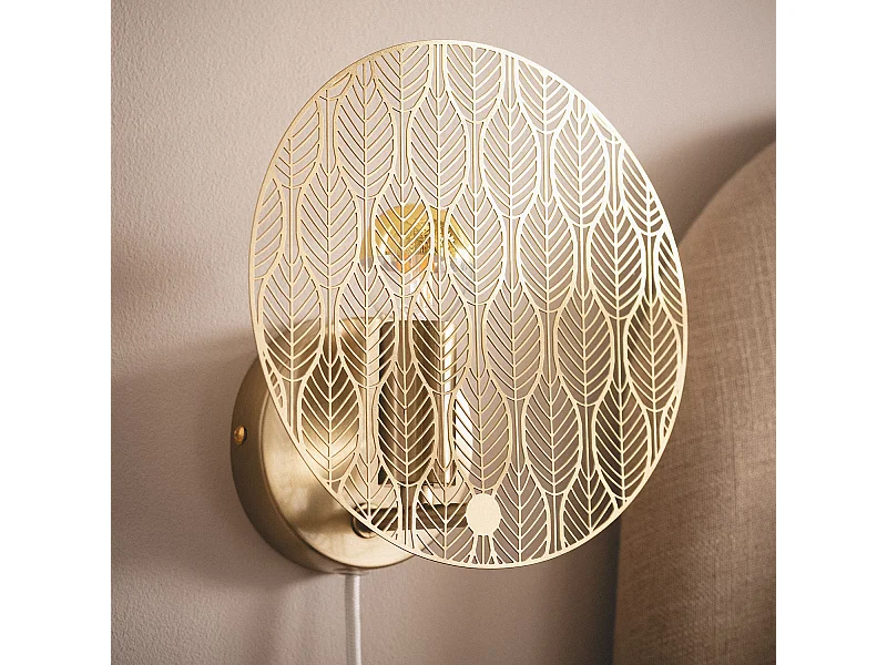 Lámpara de Pared Metal Delly Dorado