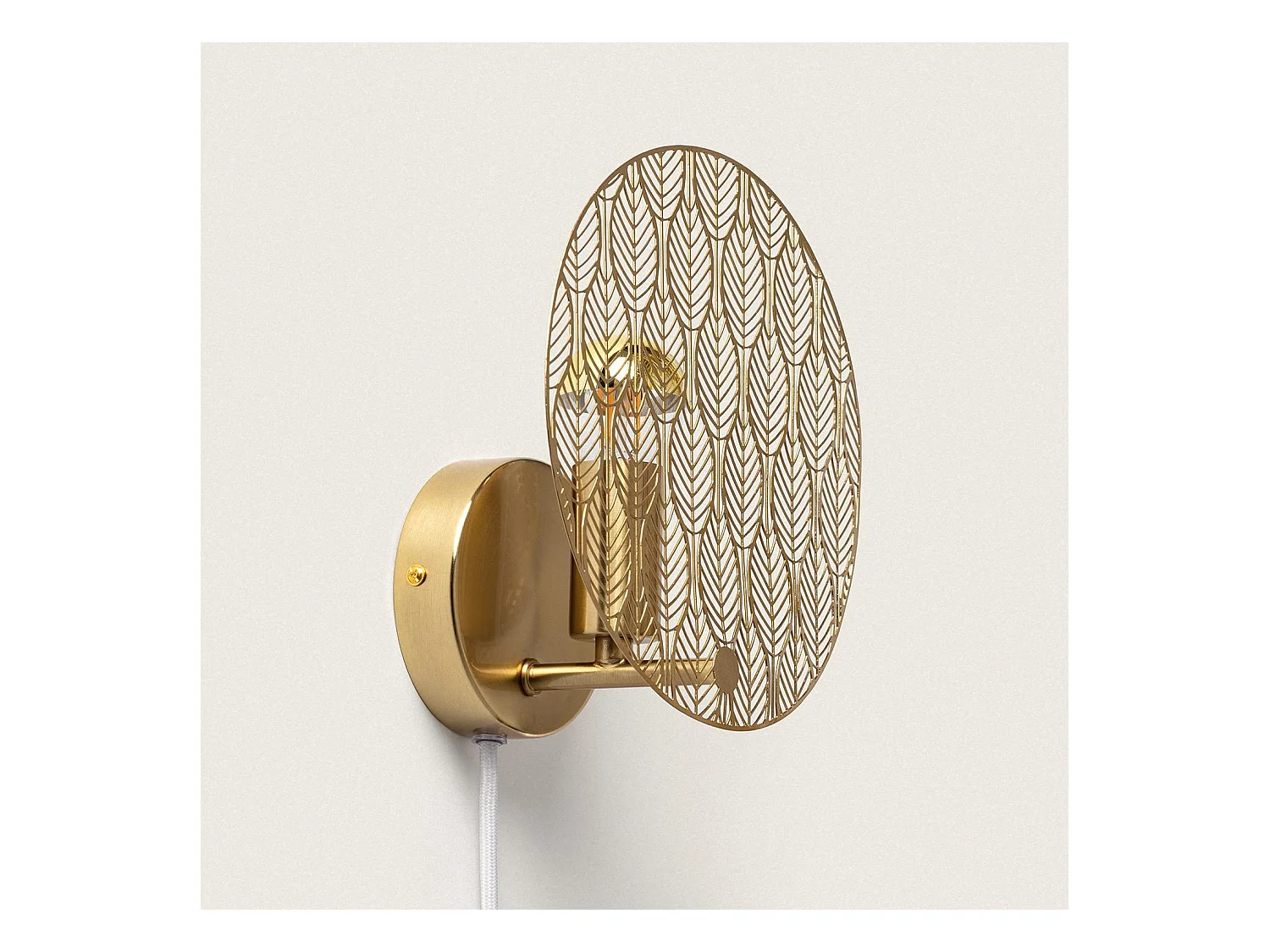 Lampe murale Métal Delly Doré