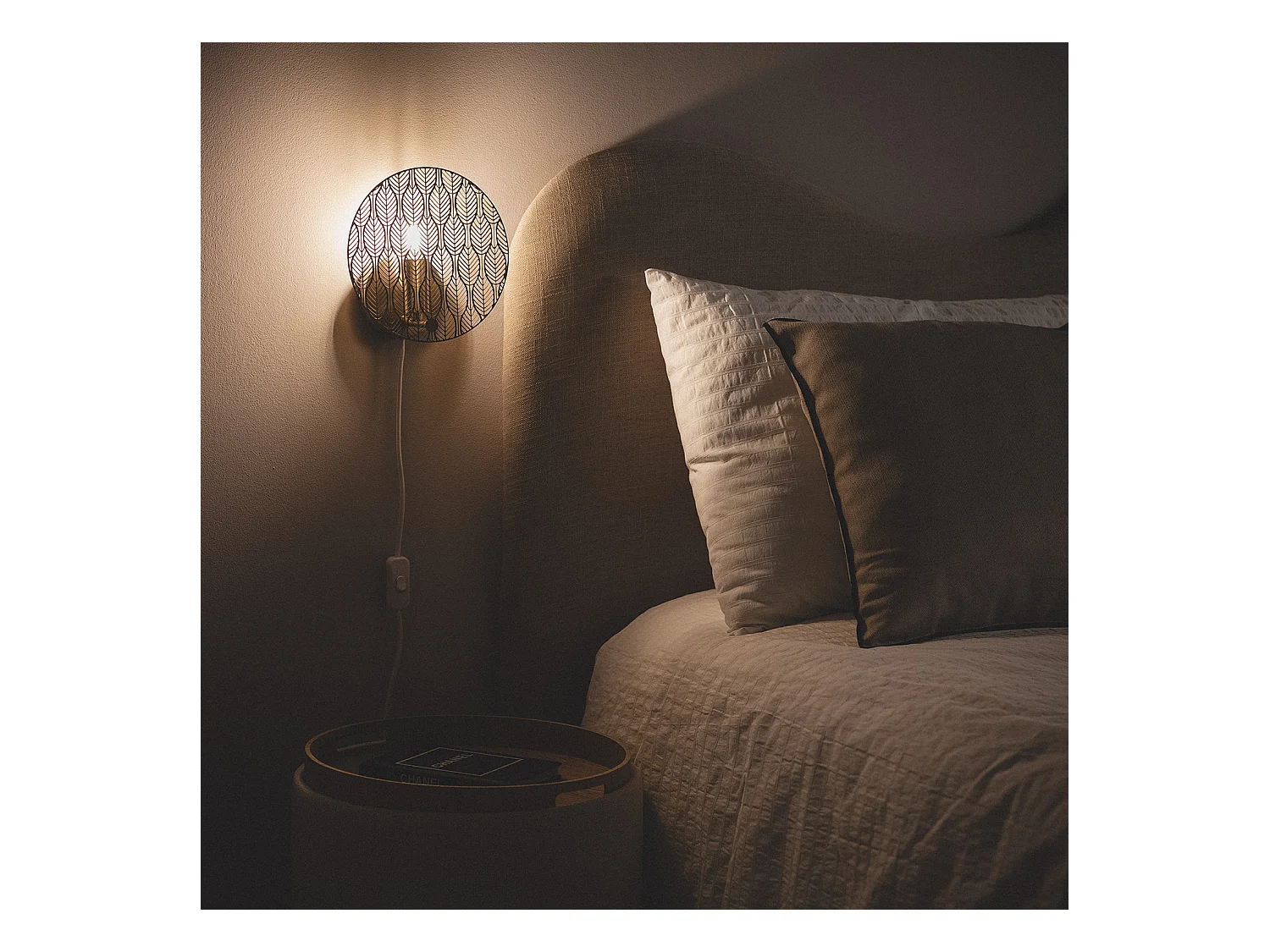 Lampe murale Métal Delly Doré