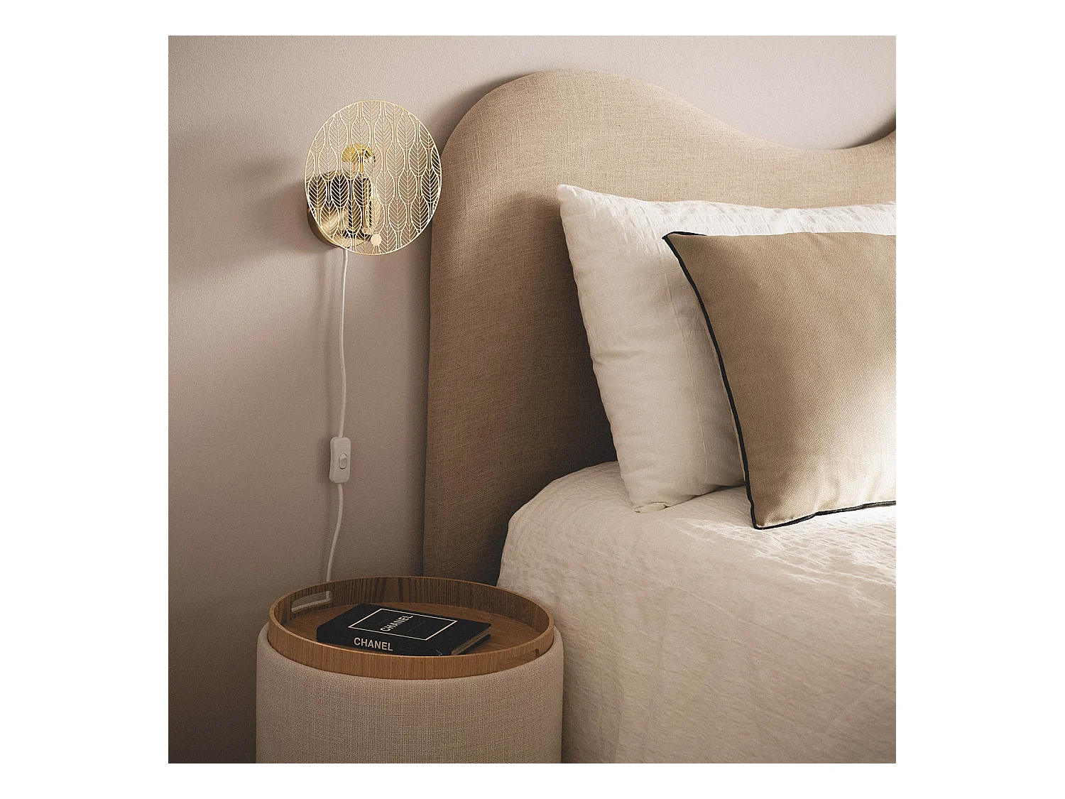 Lampe murale Métal Delly Doré