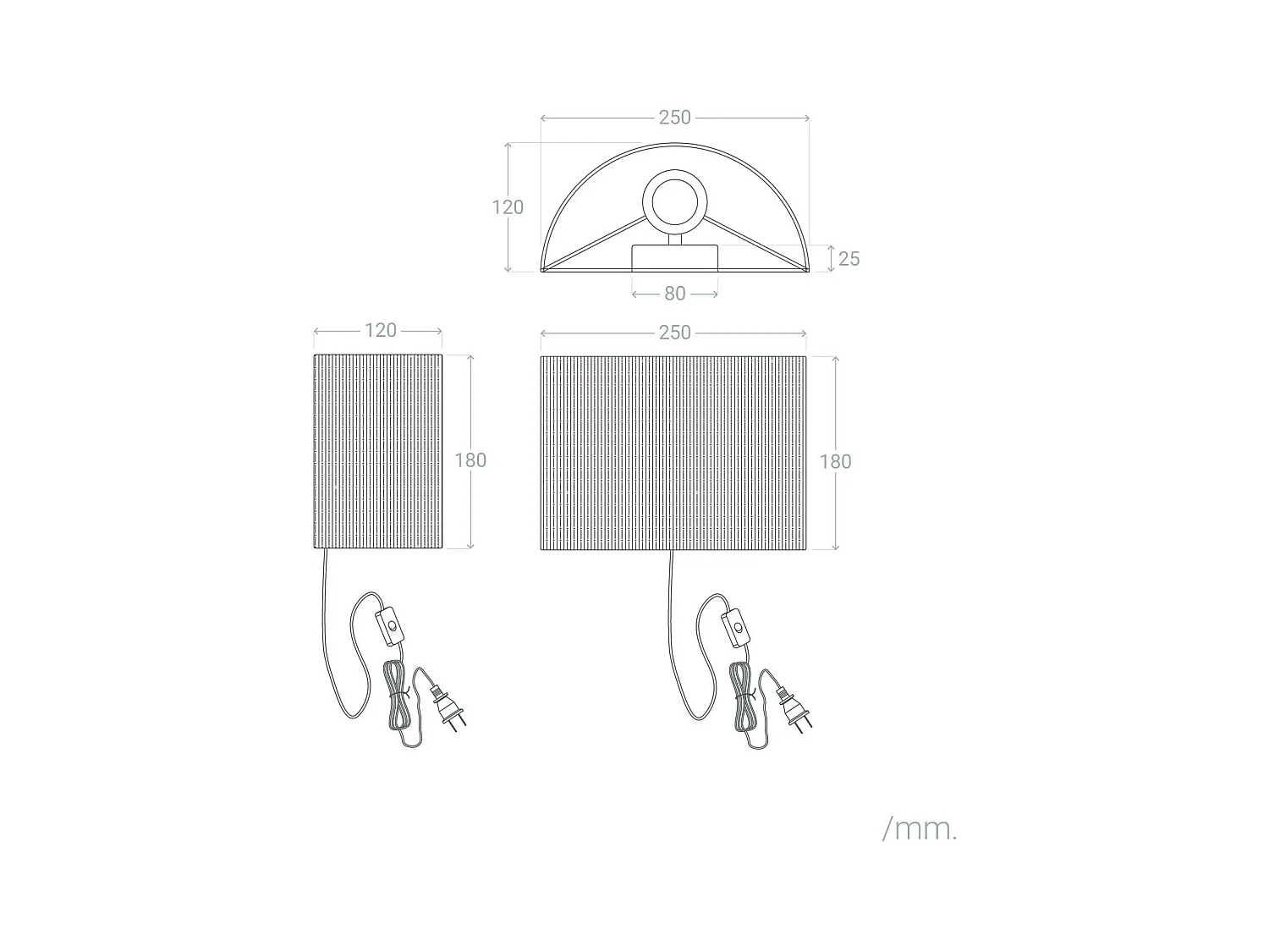 Lámpara de Pared Metal y Rafia Yubo Natural