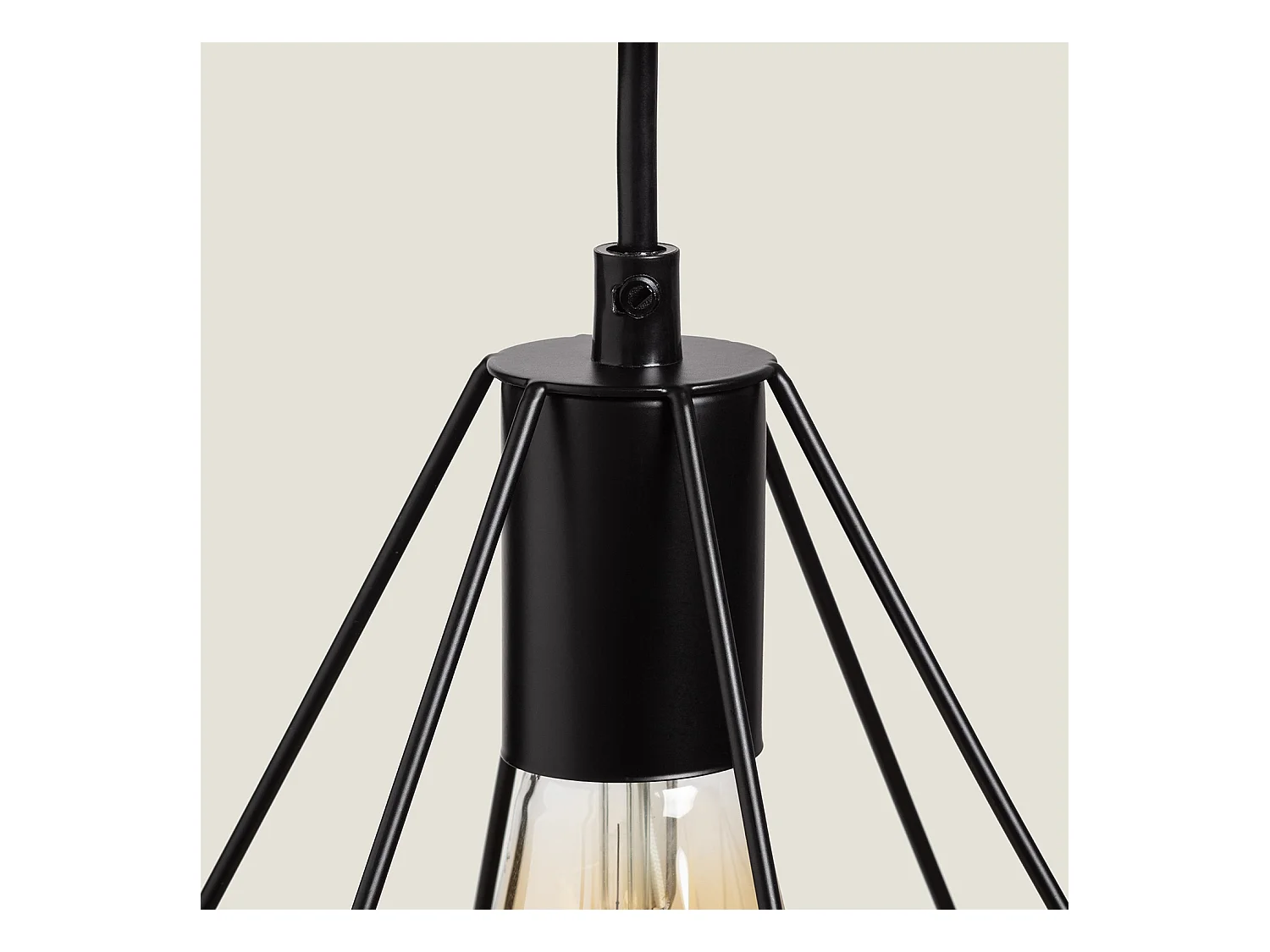 Lámpara de Pared de Metal y Madera Sardo Negro