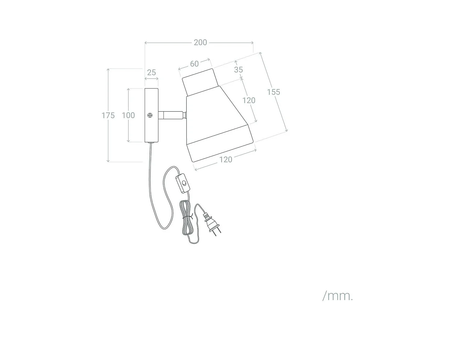 Lámpara de Pared Metal y Madera Lypo Verde Celadón