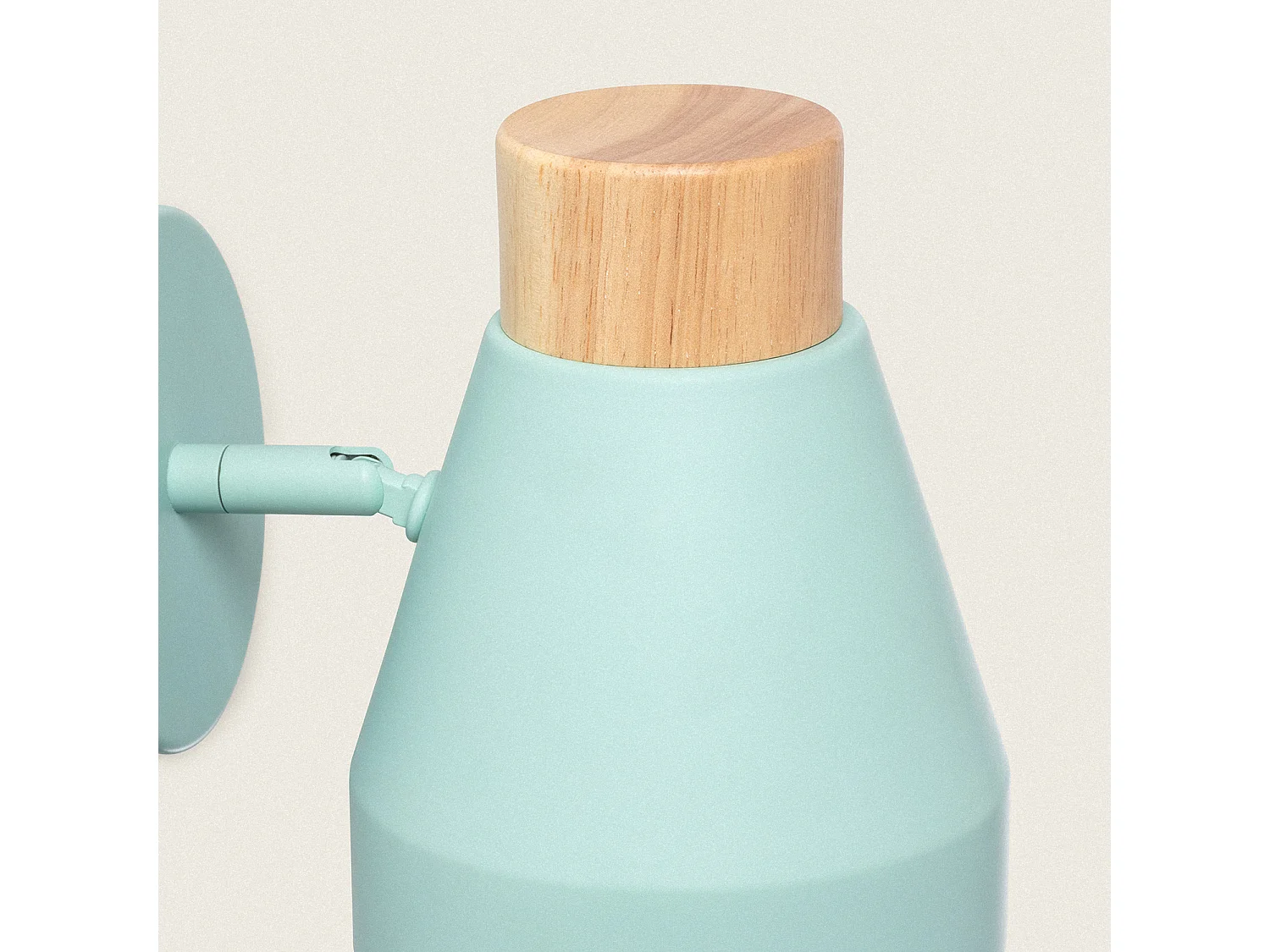 Lampada da Parete Metallo e Legno Lypo Verde Celadon