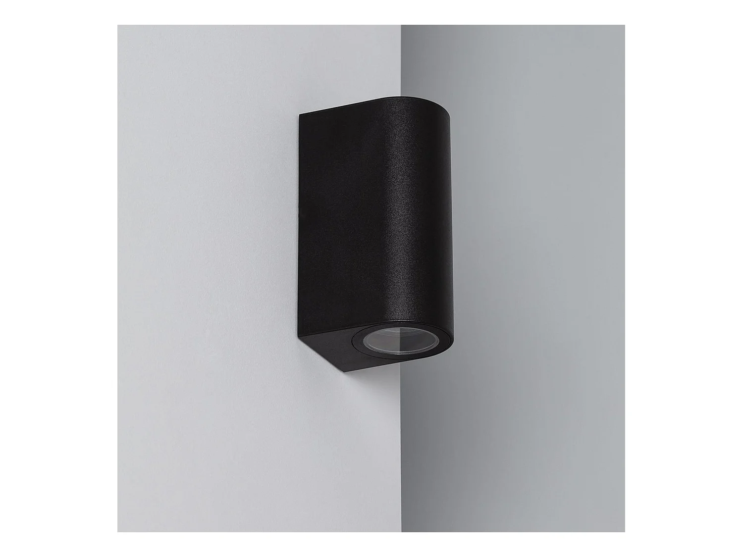 Aplique de Pared Exterior Iluminación Doble Cara Gala Negro Negro