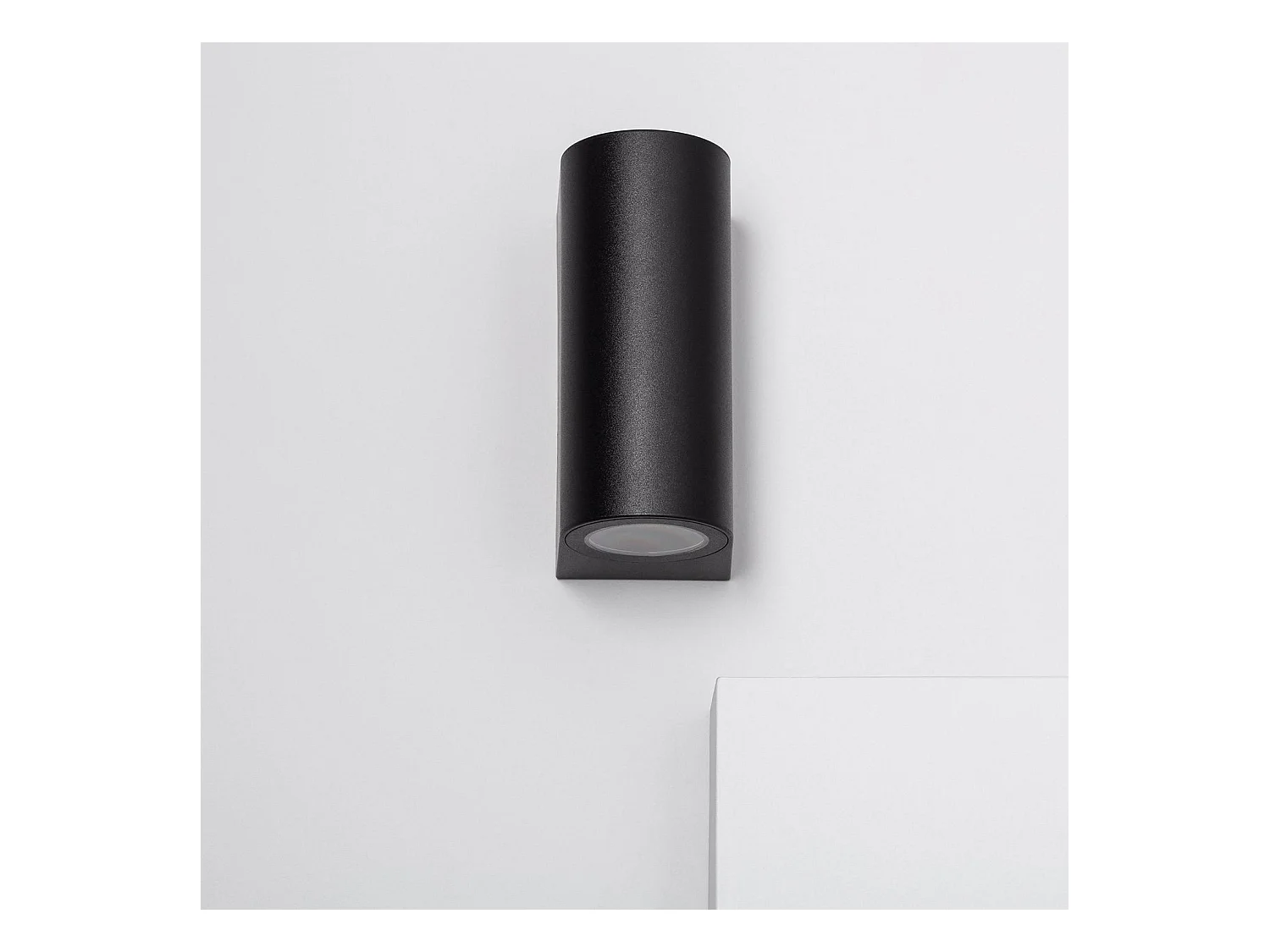 Aplique de Pared Exterior Iluminación Doble Cara Gala Negro Negro