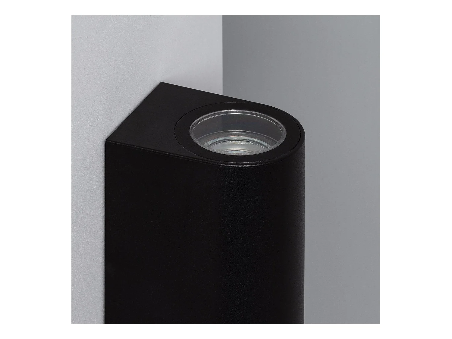 Aplique de Pared Exterior Iluminación Doble Cara Gala Negro Negro