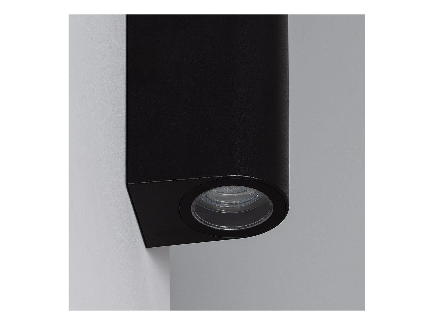 Aplique de Pared Exterior Iluminación Doble Cara Gala Negro Negro