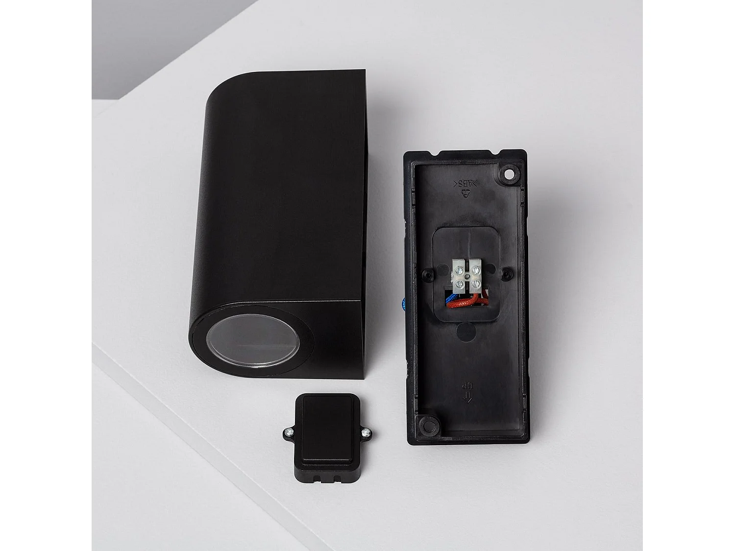 Applique Murale Extérieure Gala Éclairage Double Face Noire  Noir