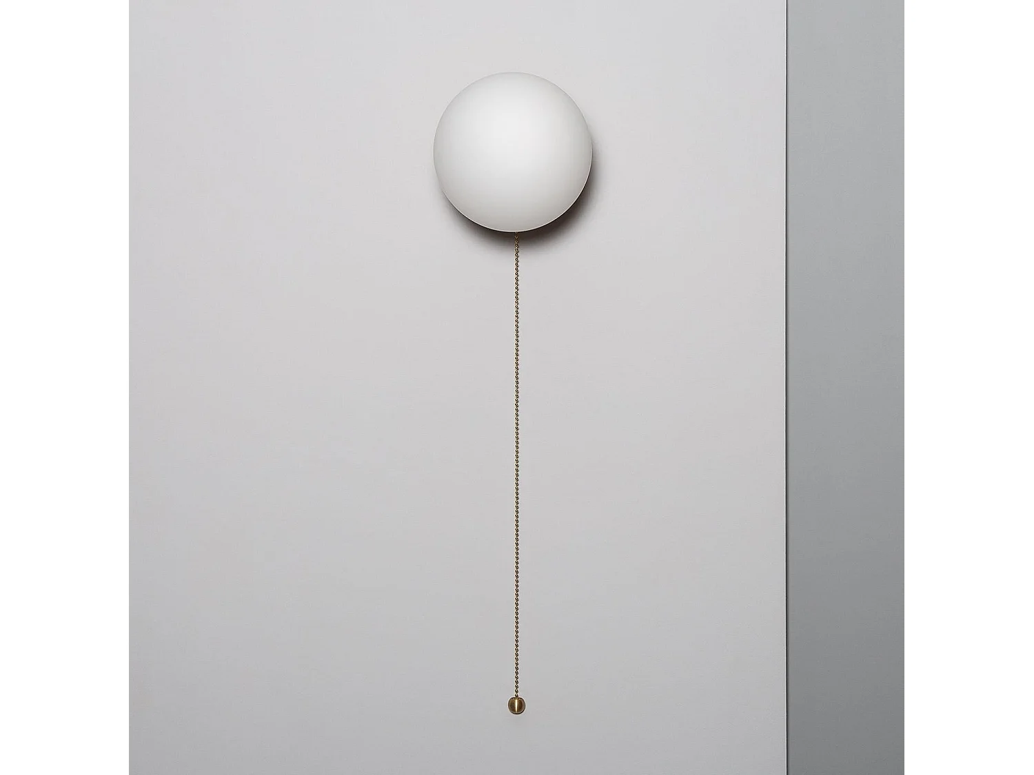 Applique Murale Bois et Verre Gold Orbit  Naturel