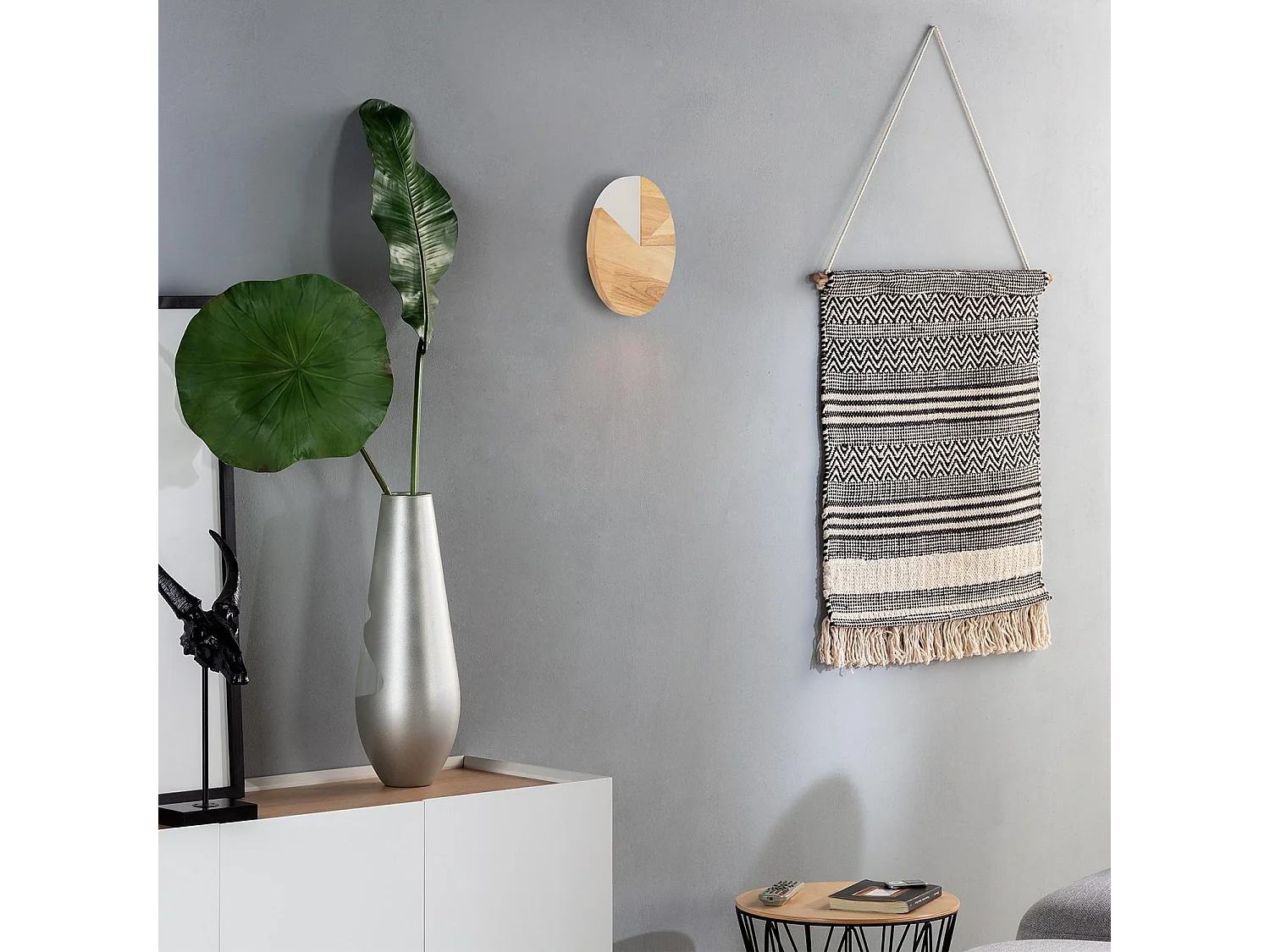 Aplique de Pared LED 18W de Madera Farmaajo Natural