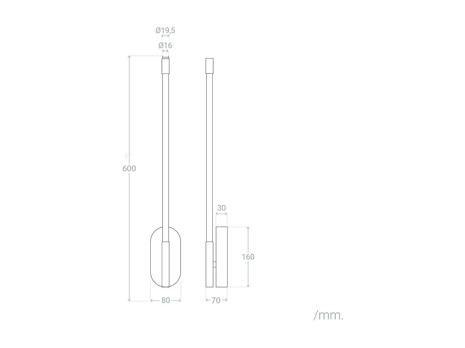 Applique da Parete in Metallo LED 8W BeLight Oro