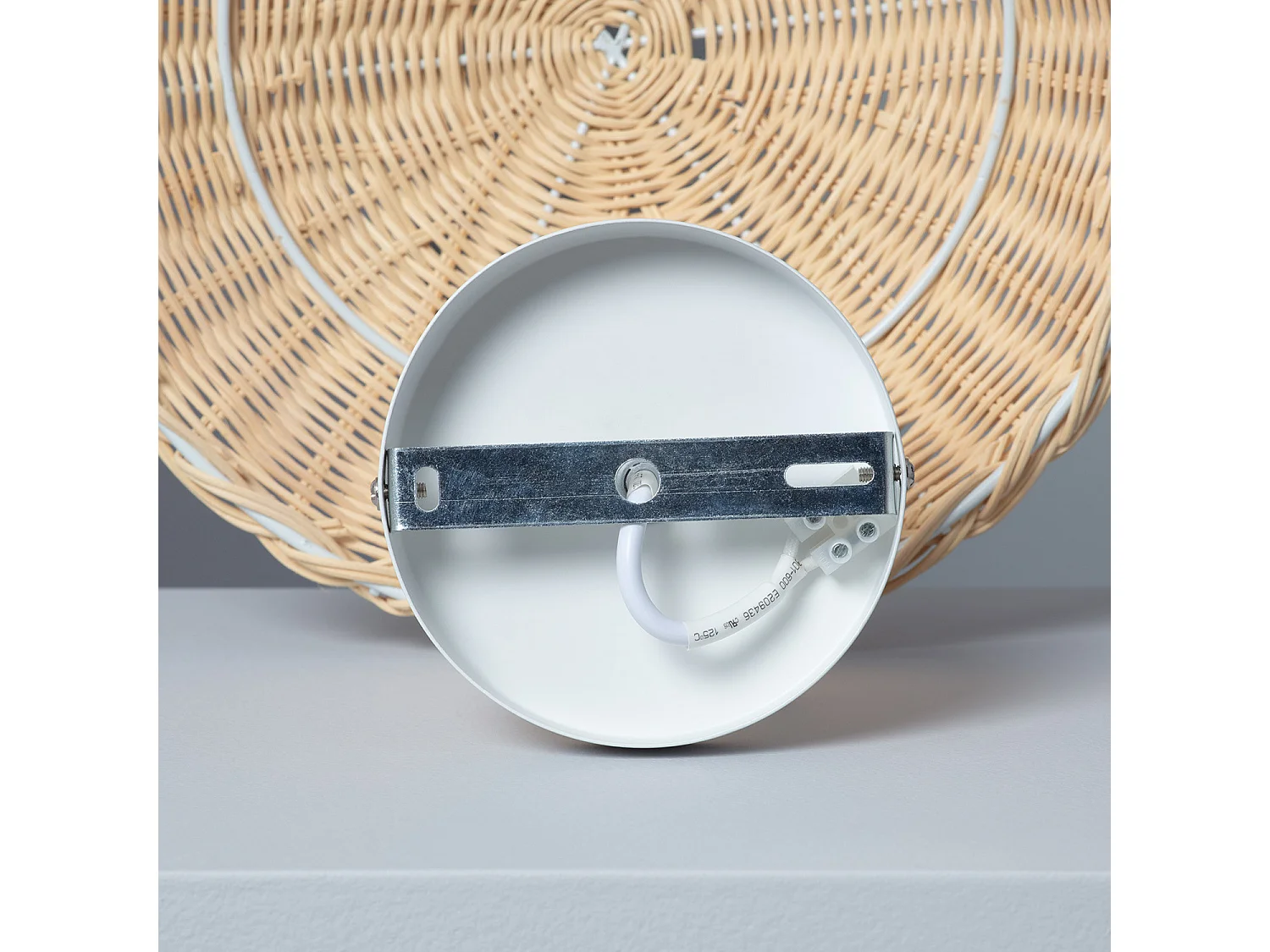 Applique Murale Rotin Salmor Blanc