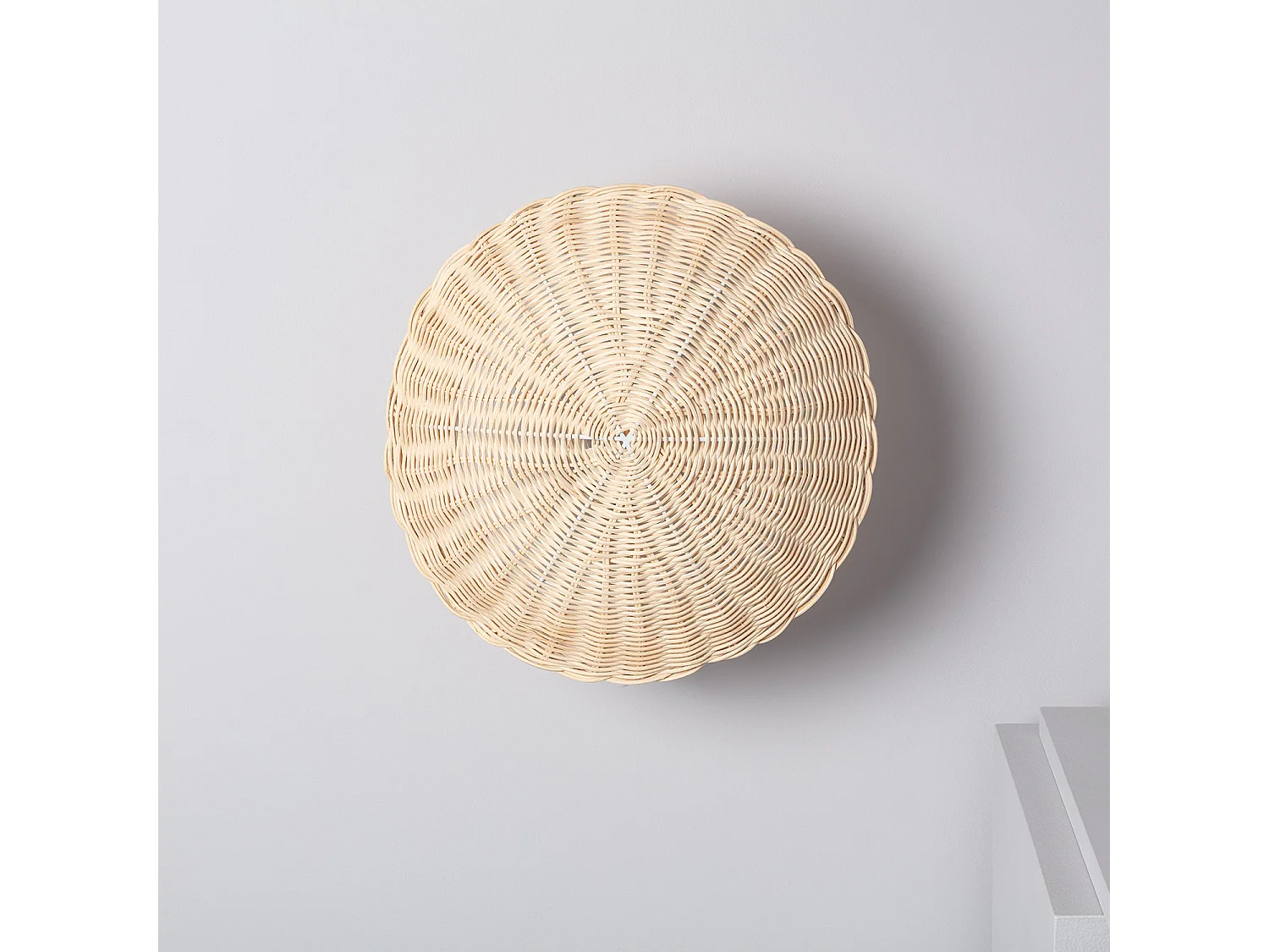 Applique Murale Rotin Salmor Blanc