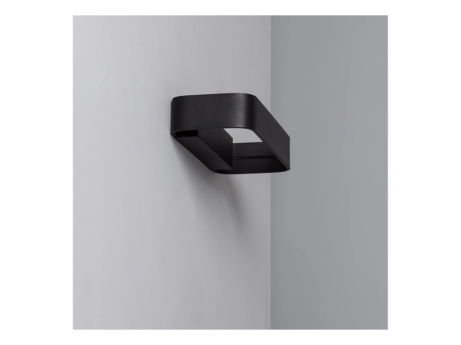 Applique LED Deves 9W Nero 2700K Bianco Caldo