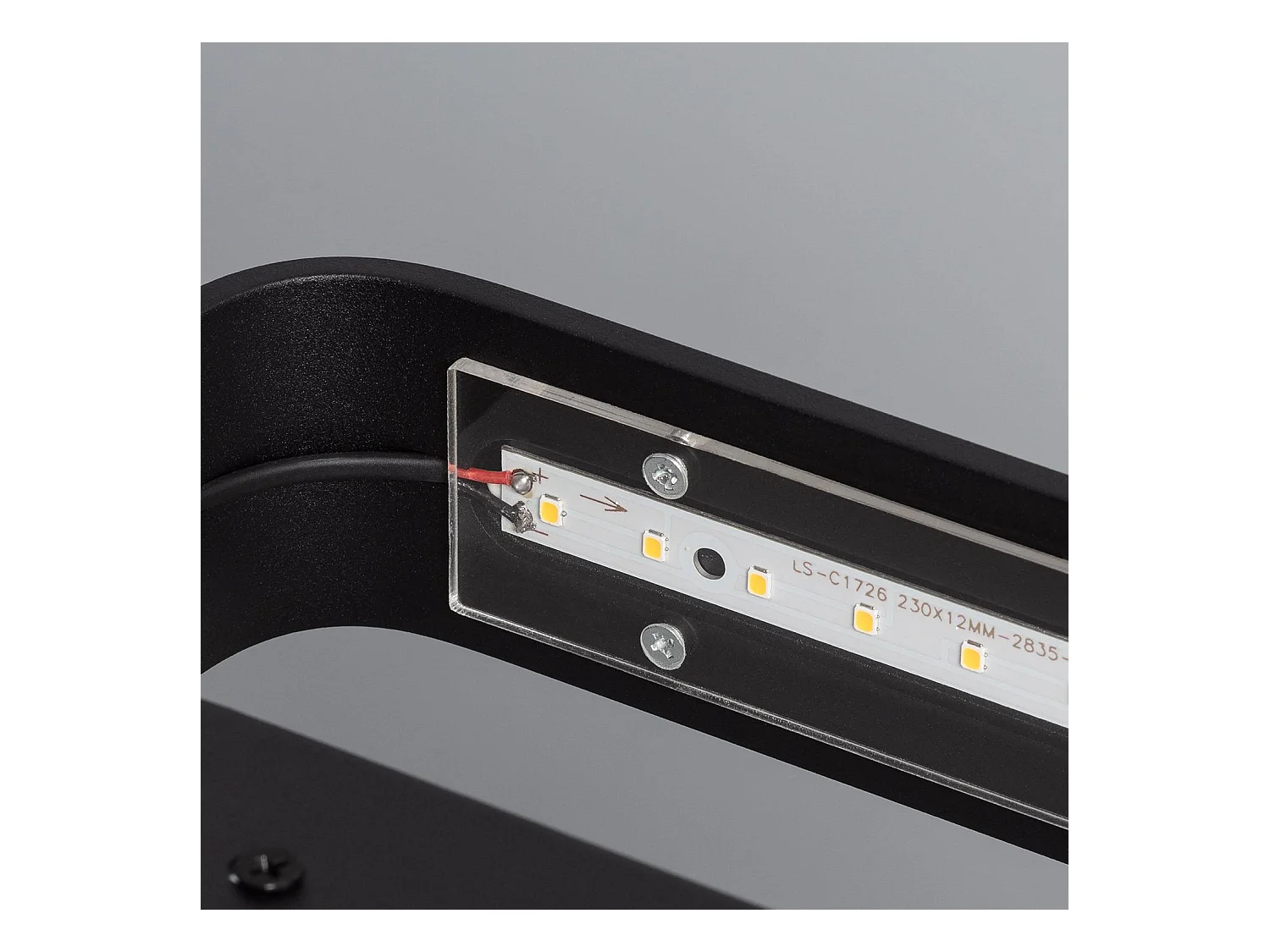 Applique LED Deves 9W Nero 2700K Bianco Caldo