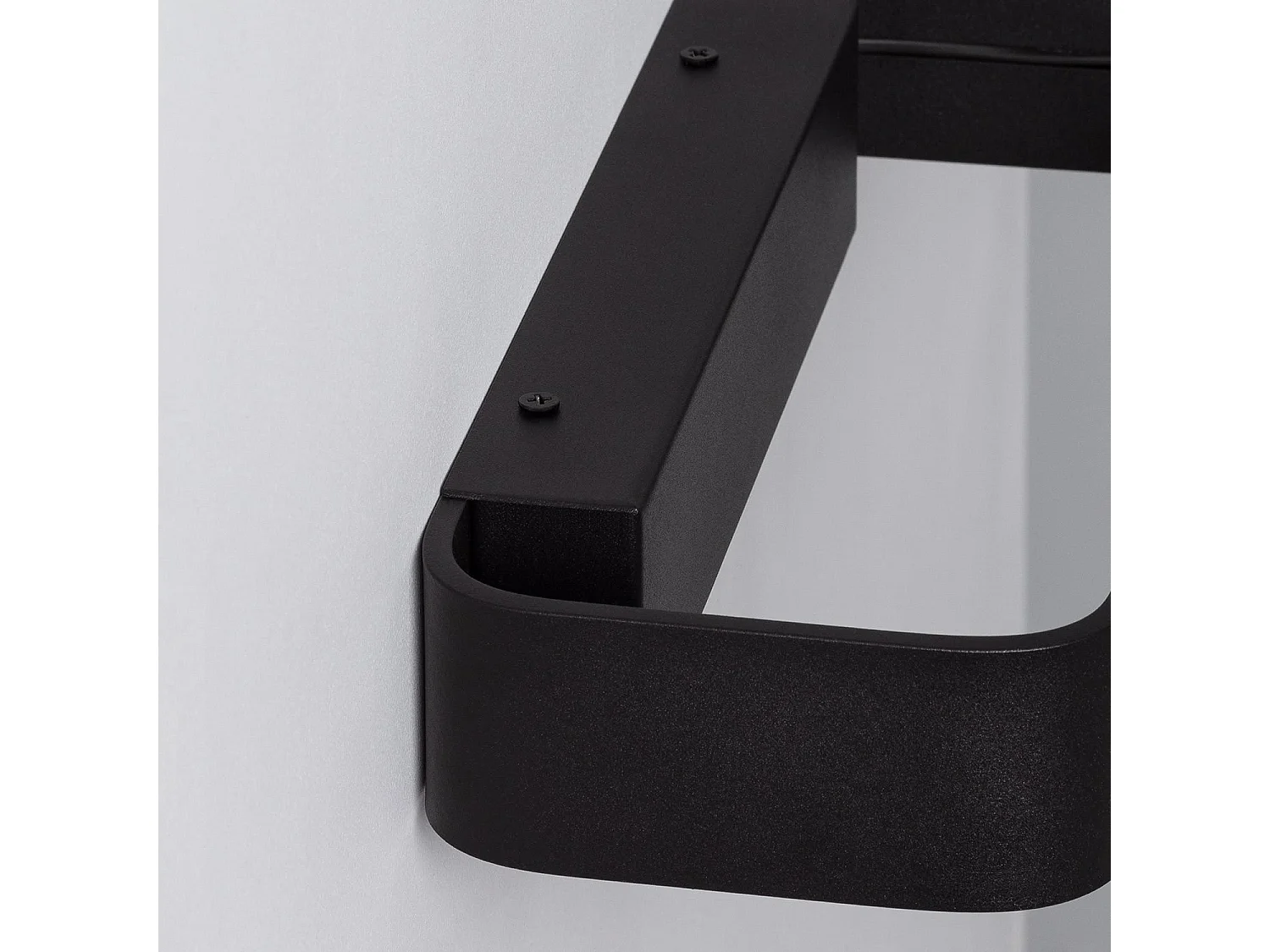 Aplique de Pared LED 9W de Aluminio Deves Negro 2700K Blanco Cálido