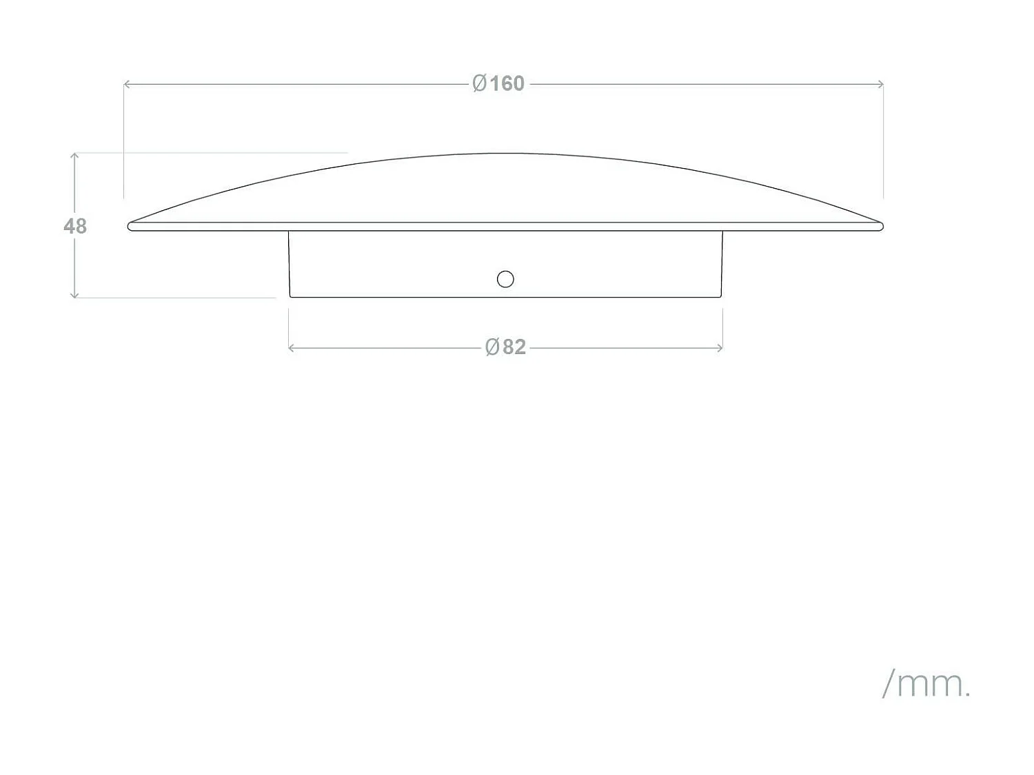 Applique Murale LED Aluminium Iris 8W Blanche 3000K Blanc chaud