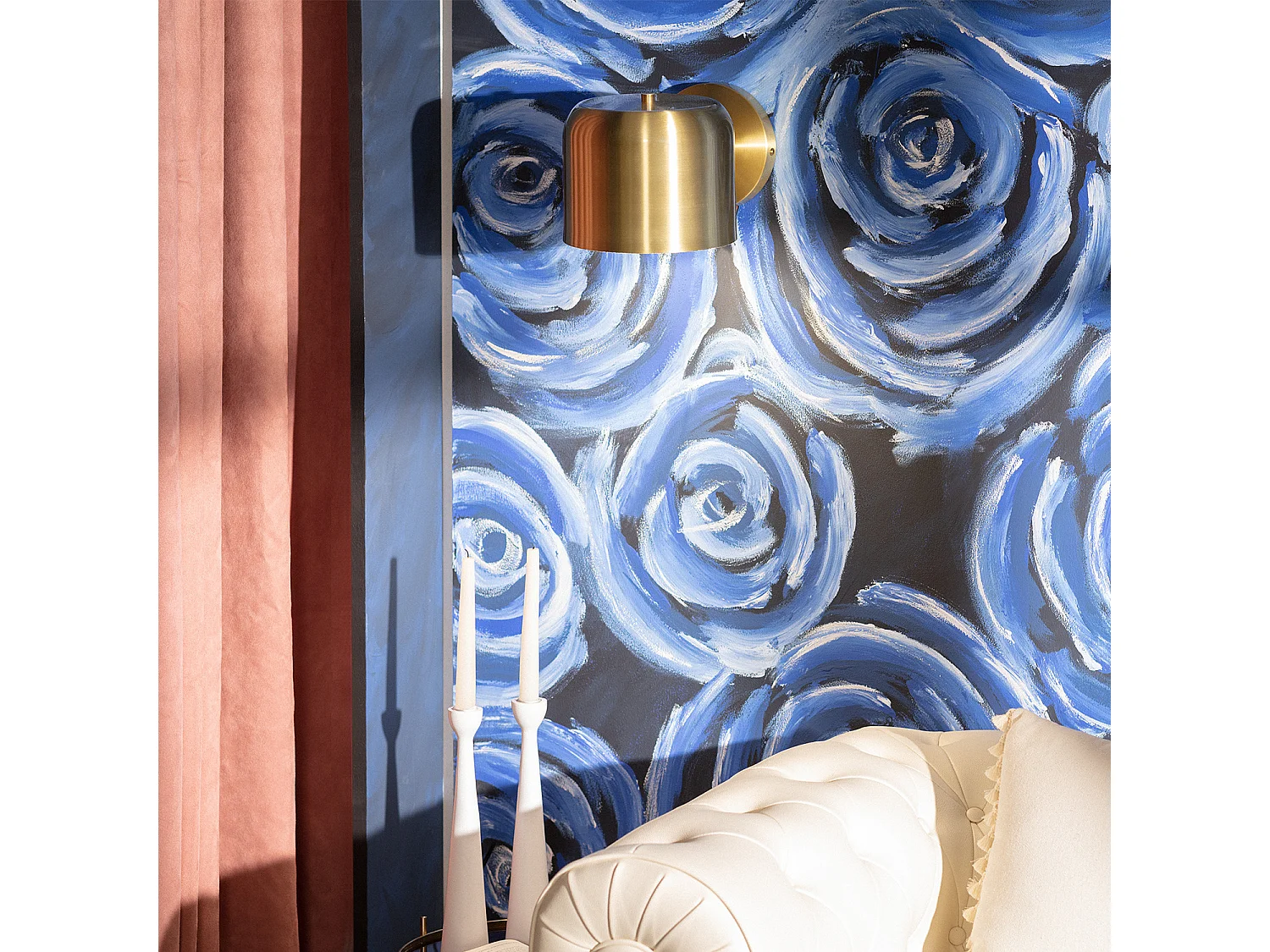 Lampe Murale Métal Bedourie Doré