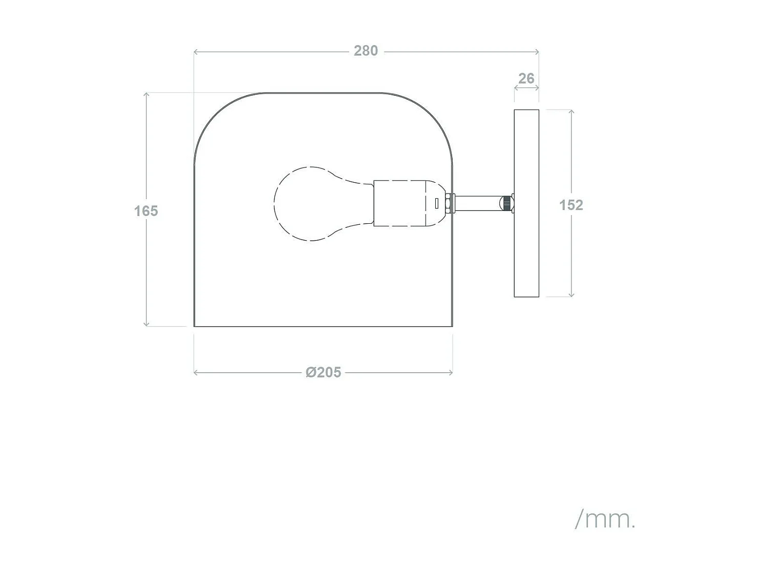 Lampe Murale Métal Bedourie Doré