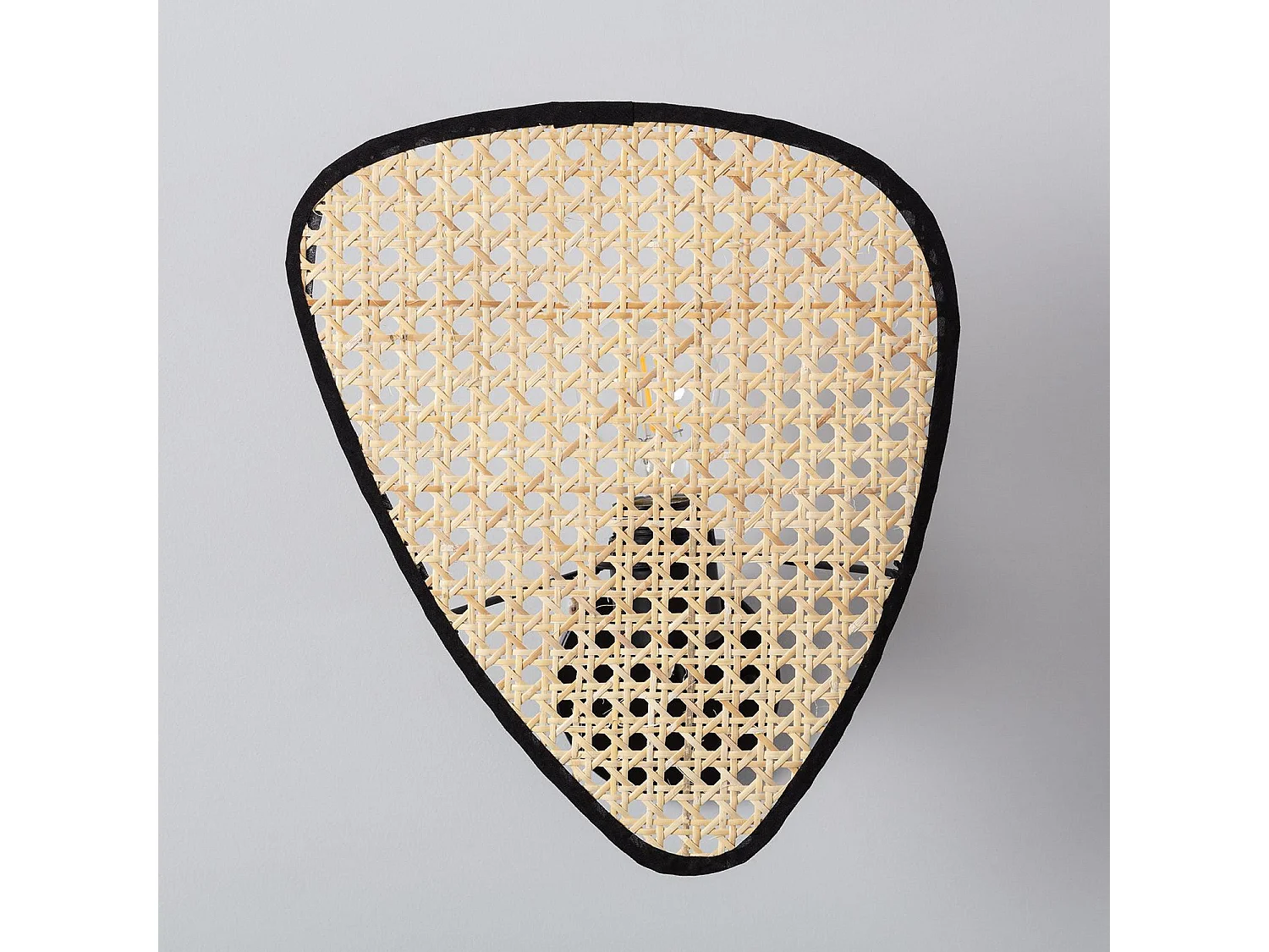 Applique da Parete in Rattan Palma Nero