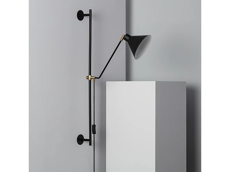 Lampe Murale Orientable Métal Oga Noir