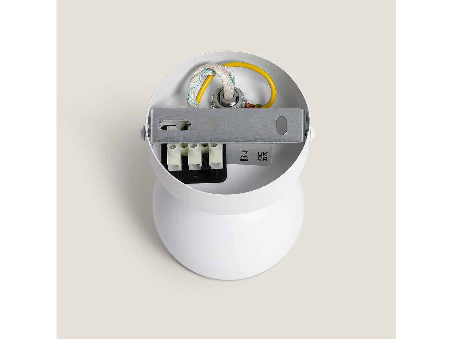 Applique Murale Orientable Aluminium Ates 1 Spot Blanc Blanc