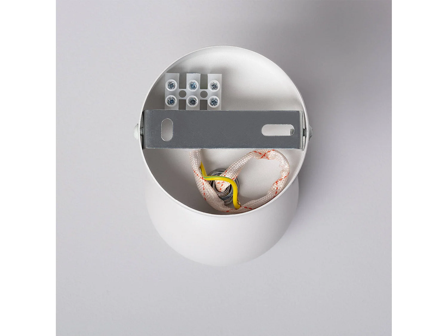 Applique Murale Orientable Aluminium Ates 1 Spot Blanc Blanc