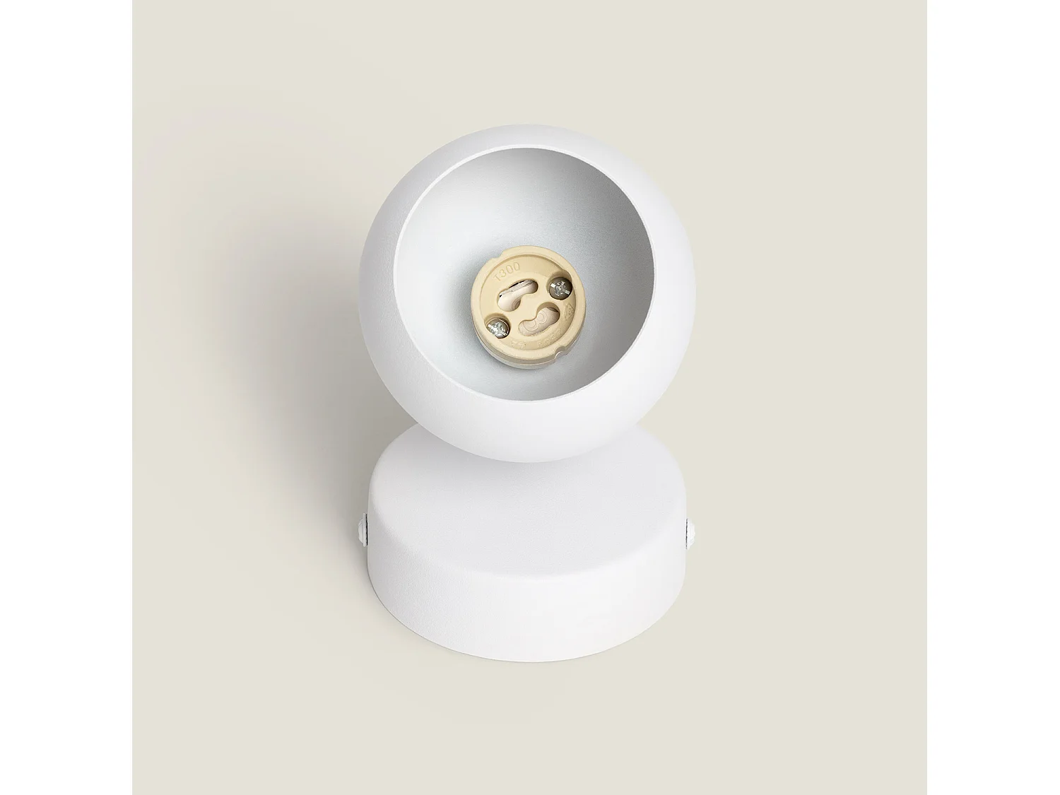 Lámpara de Pared Aluminio Orientable 1 Foco Blanco Ates Blanco