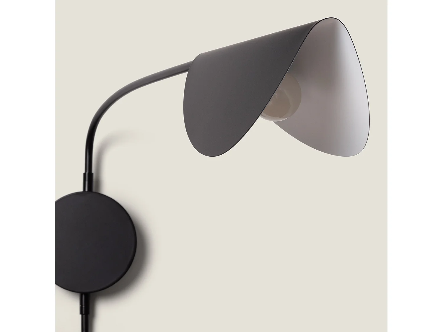 Lampada da Parete Orientabile Metallo Sendai Nero