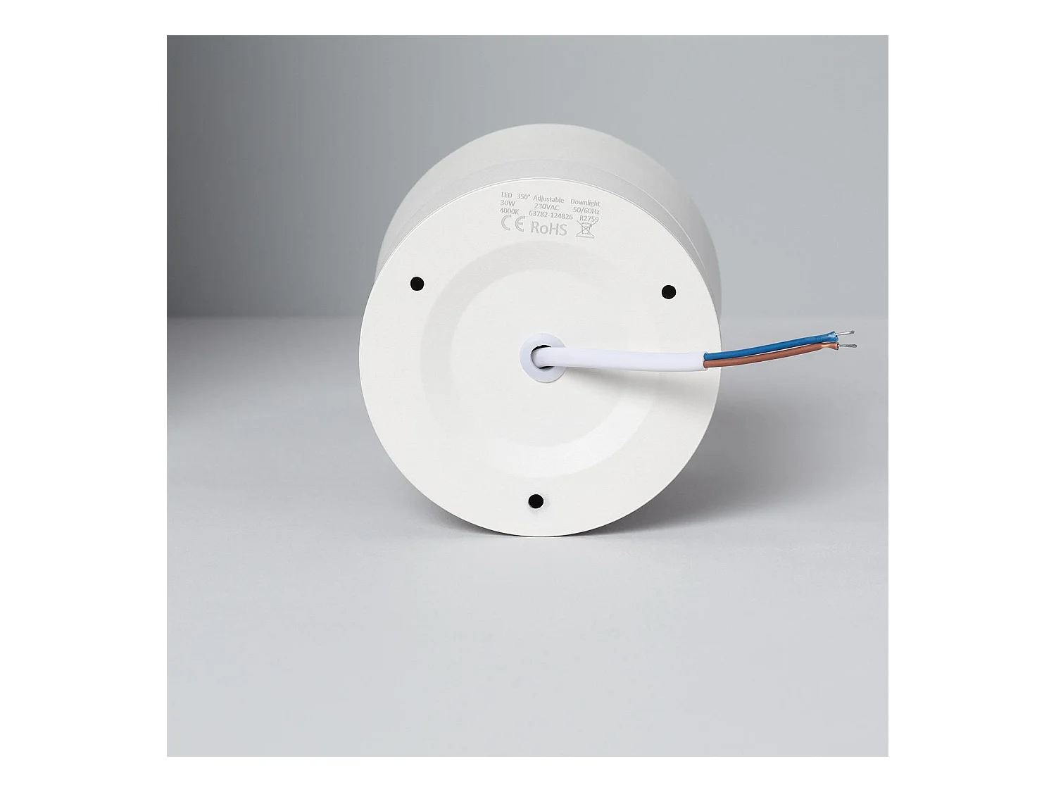 Applique LED Aluminium Ronde New Onuba 30W Blanche 4000K Blanc neutre