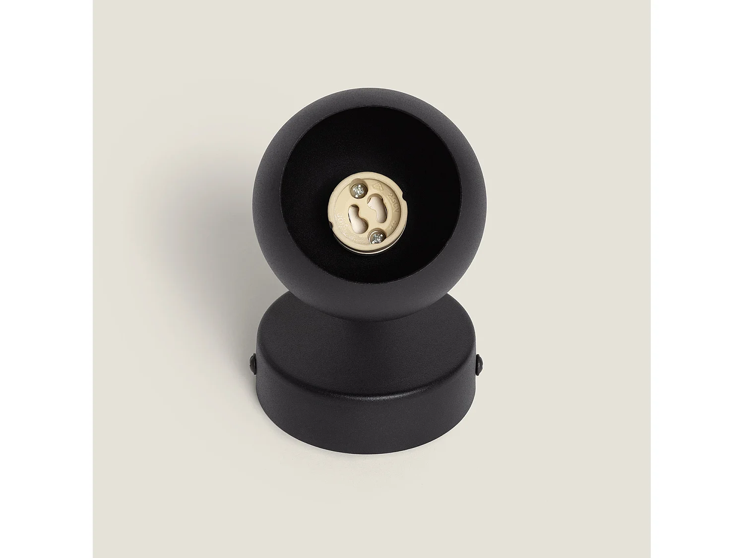 Applique Murale Orientable Aluminium Ates 1 Spot Noir Noir