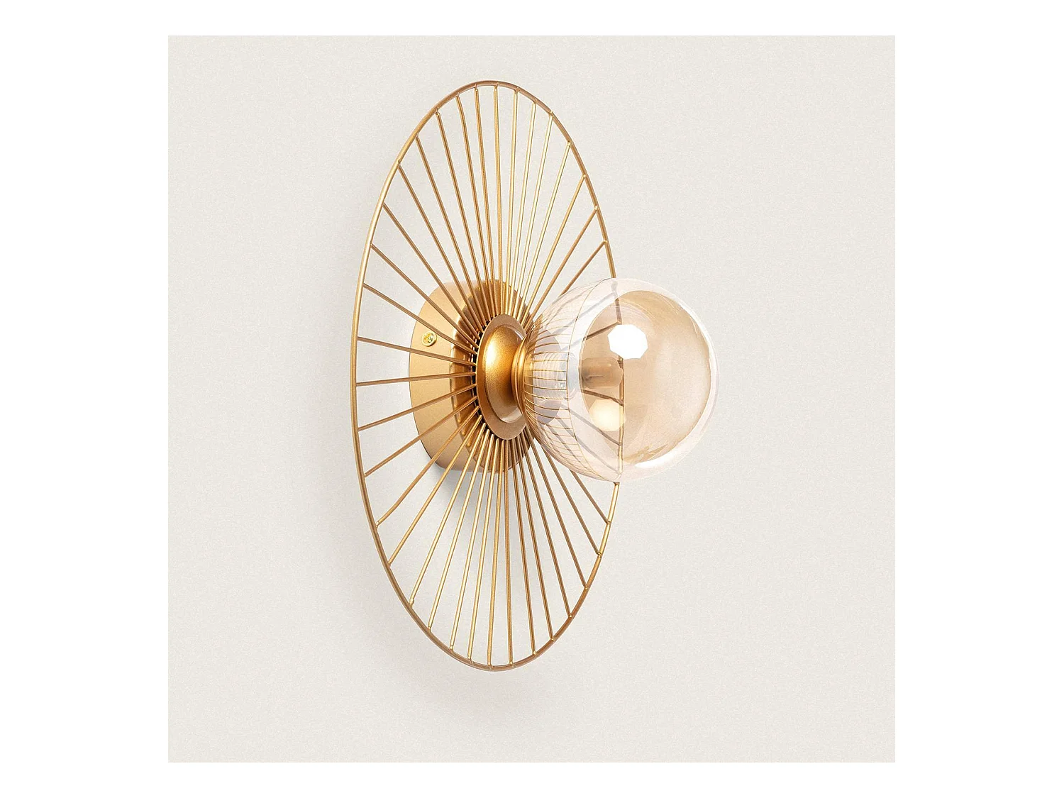 Applique murale en Métal Dharma Doré